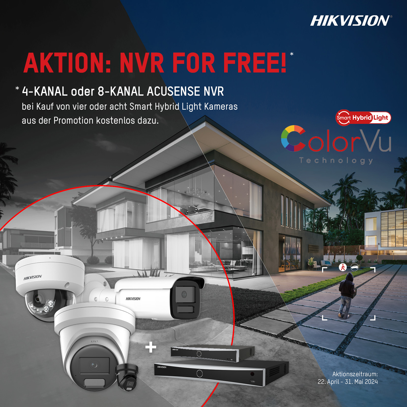 Hikvision NVR 4 FREE Aktion 2024