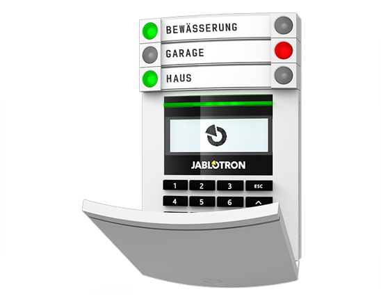 BUS Zugangsmodul mit LCD Display, Tastatur und RFID- Lesegerät (weiss)